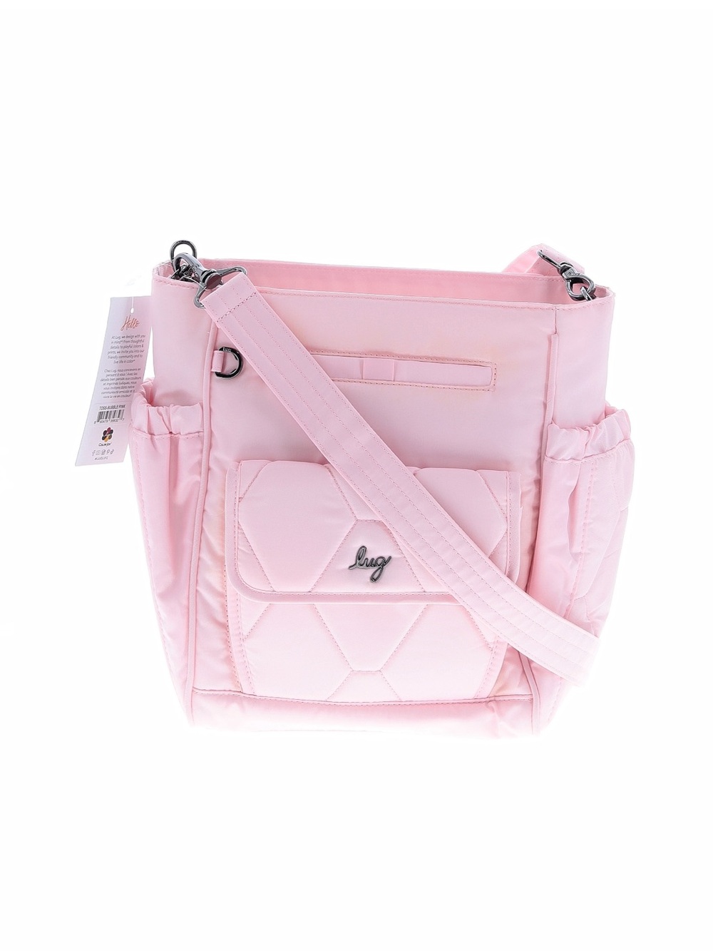Lug Toss Shoulder Bag with Crossbody Strap. NWT Bubblegum Pink